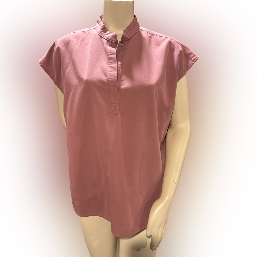 Figs Mauve Rafaela scrub top